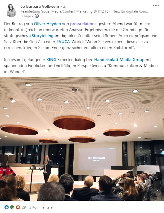 XING Expertendialog Handelsblatt