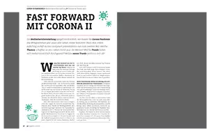 Analysegrafik: Fast Forward mit Corona II | pressrelations