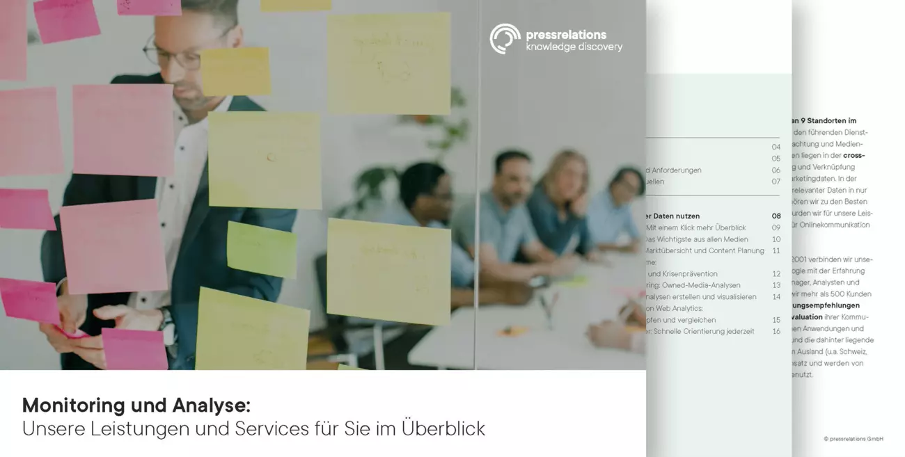 Service Booklet - Beispielansicht | pressrelations