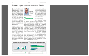 Analysegrafik: Frauen prägen das Schweizer Tennis | pressrelations Schweiz