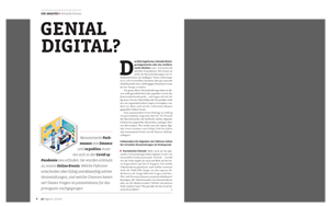 Analysegrafik: Genial Digital | pressrelations