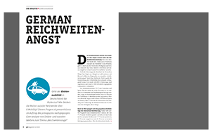  prmagazin 02 | 20: Elektromobilität German Reichweitenangst