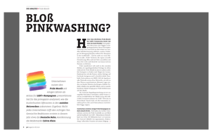 Analysegrafik: Pinkwashing | pressrelations