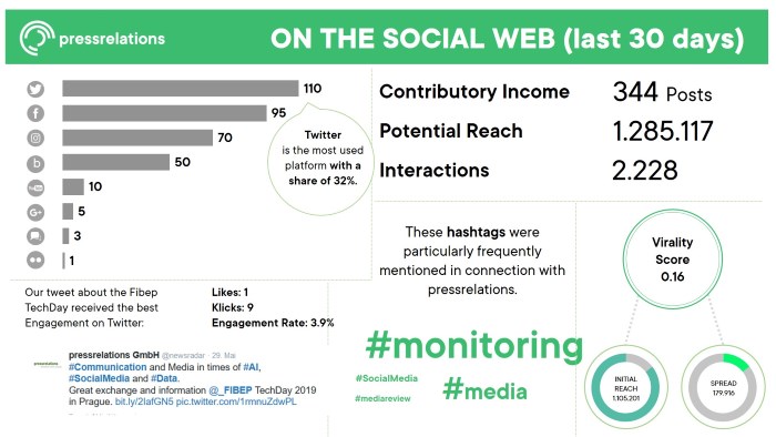 Example: Social KPI Report | pressrelations